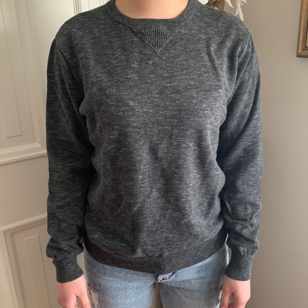 J.CREW CHARCOAL GRAY SWEATER